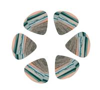 Beach Sunset Theme print Guitar Picks, 12PCS Premium Celluloid Guitar Pick Medium for Acoustic Guitar, Electric Guitar, Bass