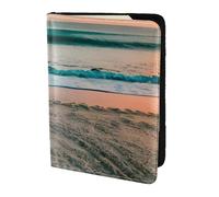 Beach Sunset Theme Printing Passport Holder, Travel Essentials,Card And Passport Anti Theft Wallet,Sized To Fit All Standard Passports