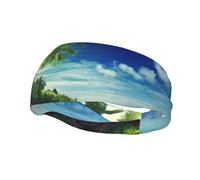 Beach Sunset Tranquil Sweat-Proof Belts For Men And Women, Headbands, Sports, Fitness, Running And Cycling.