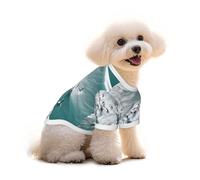 Beach Surf Printed Everyday Soft Cotton Dog Short Sleeve T-Shirt For Chihuahuas & Teacup Puppies & Small Dogs Breeds Stretchy Cat Outfit
