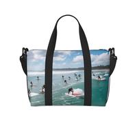 (Beach Surf) Waterproof Lightweight Hand Travel Bag - Large Carry-On for 3-5 Day Trips | Air Travel, Sports, Weekend Use | Men & Women (1-Pack)