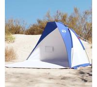 Beach Tent, 185T Polyester, Sun Shade Shelter, Azure Blue, 268x223x125 cm