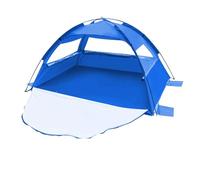 Beach Tent 2-3 Persons Pop Up Automatic Quickly Open Camping Tour Portable Sun protection with Extended Mat(Royal blue)