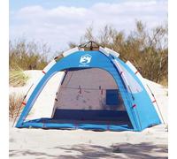 Beach Tent 2-Person Azure Blue, Waterproof 190T Polyester, Quick Release System, 201x146x125cm Outdoor Camping Shelter with Carry Bag