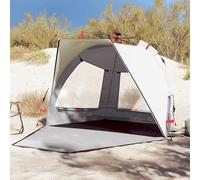 vidaXL Beach Tent 2-Person Grey Quick Release Waterproof