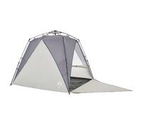 vidaXL Beach Tent 4-Person Grey Quick Release Waterproof UK
