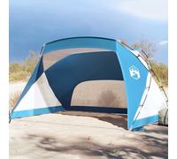 Beach Tent Azure Blue, 274 x 178 x 170/148 cm, 185T Polyester, Waterproof, UV Protection for Beach, Garden and Picnic, with Carry Bag