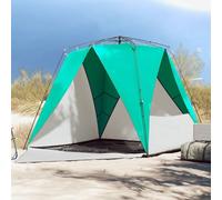 Beach Tent Azure Blue for People Waterproof with Quick Release System, Lightweight Pop-up Tent with Poles and Pegs, Ideal for Camping, Beach, Outdoor and Festival