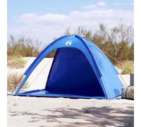 Beach Tent Azure Blue Waterproof, UV Protection Sun Shelter, Portable Pop Up Canopy for Camping, Outdoor Park, Backyard, Family Shade, with Sandbags