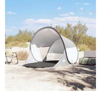 (grey) vidaXL Beach Tent Patio Lightweight Tent Sun Shelter Tent Pop-up Waterproof