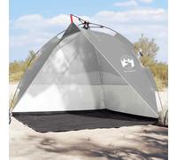 vidaXL Beach Tent Grey Quick Release Waterproof UK