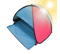 Beach Tent - Mini Head Tents With Door Curtain - UV Sun Protection Lightweight Outdoor Tenting | Portable Polyester Fabric - 55 Inch Quick Setup Shelter For Beaches Camping Picnic