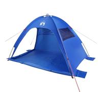 vidaXL Beach Tent Azure Blue Waterproof UK