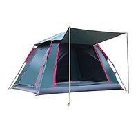 Beach Tent,Sun Shelter,Camping Waterproof Outdoor 3-4 People Double Layer Easy Set Up Anti-mosquito Green 94x94inch