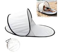 Beach Tent,Super Easy Pop-Up, Large Space,UV Protection Pop Up Beach Tent,Premium Quality, Lightweight & Portable, Versatile Outdoor Shade,Compact Folded Size,Portable & Easy Set Up Outdoor (White)
