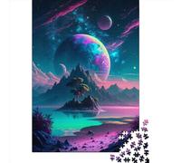 Beach The Near Mountain Puzzle for Adults And Teenagers 1000 Pieces Puzzle for Adults Sustainable Puzzle Games 1000pcs (75x50cm)