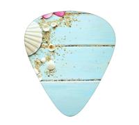 Beach Theme Seashells Premium Bass Electric Guitar Picks,Guitar Plectrum For Unparalleled Musical Experience