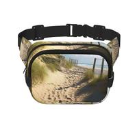 Beach Themed Fanny Pack Adjustable Crossbody Bag Large Waist Bag Travel Belt Bag Unisex Bum Bag