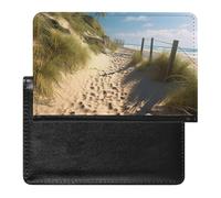 Beach Themed Passport Cover Protector Rfid Blocking Passport Holder Id Card Holder Secure Travel Wallet Organizer for Passport Tickets Credit Cards, style, One Size