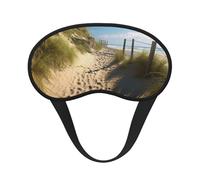 Beach Themed Sleep Mask for Side Sleeper, Light Blocking Night Masks for Sleeping Eye Mask for Women Men Eye Cover Soft Comfortable Eye Shade for Travel, Nap