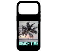 Beach time vintage Pier with palm tree sea and sunset Case for iPhone 17 Pro Max