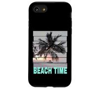 Beach time vintage Pier with palm tree sea and sunset Case for iPhone SE (2020) / 7/8