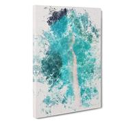 Beach to the Ocean Watercolour Canvas Print | Gallery Wrapped 30mm Frame Wall Art | 30x20 inches | Ready to Hang | Coastal Seascape Picture | Living Room Bedroom Lounge Office