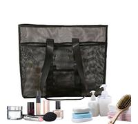 Beach Tote | Waterproof Cosmetic Storage Bag | Large Capacity, Multifunctional Travel Supplies for Cosmetics Towel Swimsuit, Black, Refer to description, Unisex