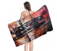 Beach Towel 65x130cm Extra Large Microfibre Towel for Adult, Sand Free Beach Towels Horse Pattern with Net Bag, Quick Dry Gym Towels Men, Lightweight Compact, Beachs Accessories for Family Y1-805
