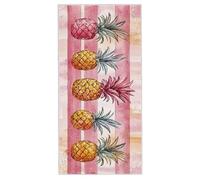 Beach Towel 90 x 180 cm, Large Microfibre Beach Towels for Adults, Sand Free Quick Dry Lightweight Travel Towel with Bag, Compact and Thin Gym Towels for Swimming Pool Travel Camping (Pineapple) X-59