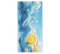 Beach Towel 90 x 180 cm, Large Microfibre Beach Towels for Adults, Sand Free Quick Dry Lightweight Travel Towel with Bag, Compact and Thin Gym Towels for Swimming Pool Travel Camping (Marble) Z-13