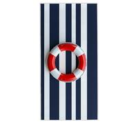 Beach Towel 90 x 180 cm, Large Microfibre Beach Towels for Adults, Sand Free Quick Dry Lightweight Travel Towel with Bag, Compact and Thin Gym Towels for Swimming Pool Travel Camping (Maritime) C-19