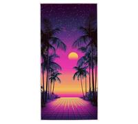 Beach Towel 90 x 180 cm, Large Microfibre Beach Towels for Adults, Sand Free Quick Dry Lightweight Travel Towel with Bag, Compact and Thin Gym Towels for Swimming Pool Travel Camping (Sunset) B-39