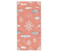 Beach Towel 90 x 180 cm, Large Microfibre Beach Towels for Adults, Sand Free Quick Dry Lightweight Travel Towel with Bag, Compact and Thin Gym Towels for Swimming Pool Yoga Travel Camping, (Boho) C-00