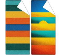 Beach Towel Abstract Beach Towels for Adults 100x200cm Colorful Microfibre Towel Bath Sand Free, Soft, Absorbent Quick Dry Lightweight, Ideal for Yoga Camping Gym Holiday, Travel Towels 2 Pack OC-999