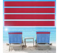 Beach Towel Bands (4 Pack), Beach Chair, Pool Chairs & Cruise Ship Essentials, The Better Towel Chair Clips Towel Holder Beach Towel Clips(Red)