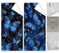 Beach Towel Butterfly Beach Towels for Adults 60x120 Navy Microfibre Towel Bath Sand Free, Absorbent Quick Dry Lightweight Beach Accessories for Swimming, Yoga, Camping, Travel Towels 2 Pack Wq-1354