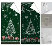 Beach Towel Christmas Beach Towels for Adults 220x100 Green Microfibre Towel Bath Sand Free, Absorbent Quick Dry Lightweight Beach Accessories for Swimming, Holiday, Yoga, Camping, Gym Sport Wq-1342