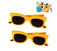 Beach Towel Clip GWAWG 2 PCS Glasses Shaped Durable Quilt Towel Clip Plastic,Novelty Sunbed Beach Pegs,Large Sized Laundry Pegs for Holiday, Beach, Pool