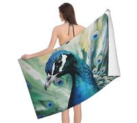 Beach Towel Cute Peacock Bath Towels Easy Care Bath Sheets Lightweight Shower Towel For Pool Camping Travel 80X130CM