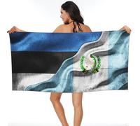 Beach Towel Estonians Flag Guatemalan Guatemala Flag Washcloths Easy Care Bath Sheets Absorbent Bath Towels For Camping Travel Swimming 80X130CM