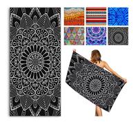 Beach Towel, Extra Large 180x80cm Quick Dry Microfiber Towel for Adult, Lightweight Sand Free Towel, Perfect for Swimming, Travel, Camping, Gym, Yoga,