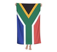 Beach Towel Flag of South Africa Microfiber Large Bath Towel for Adults Absorbent Quick Dry Beach Blanket 80X130CM