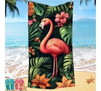 Beach Towel for Adults 100x220 Microfibre Towel Flower Plant Quick Dry Travel Towels, Kids Gym Towels Hidden Snap Design, Compact Lightweight Sand Free Absorbent Quick Dry, for Travel Camping Gifts