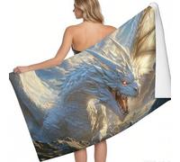 Beach Towel for Adults Animal mythical beast dragon Large Microfibre Beach Towel 180 x 90 cm Anime style Printed Quick Dry Sand Free Lightweight Pool Camping Yoga