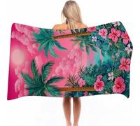Beach Towel for Adults - Large Microfibre Beach Towel Quick-Dry, Sand Free, Lightweight, Red Bath Towels for Men Women, Swimming Towels for Pool, Camping, Yoga & Outdoor Tree 160x80cm 1 Pack 0a-1187