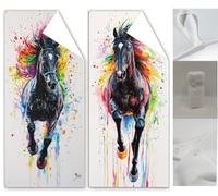 Beach Towel Horse Beach Towels for Adults 39.4x78.7 inch Cartoon Microfibre Towel Bath Sand Free, Absorbent Quick Dry Lightweight Beach Accessories for Swimming, Holiday, Yoga, Camping, Sport Wq-1168