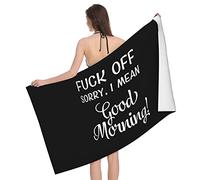 Beach Towel, I Don'T Mean To Be Rude But Shut Up And Fuck Off Towels Premium Face Towels Sand Free Bath Hand Towel For Gym Everyday Daily Use 80X130cm