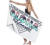 Beach Towel Large,Beach Hawaii Aloha,Quick Dry,Sand Free Microfiber Beach Towel,Summer,Sun Lounger Beach Towel,Swimmers,Outdoor Camping, Gym,Yoga,Travel-52''x32'' (80*130cm)