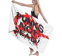 Beach Towel Large,Punks Not Dead Black Classic,Quick Dry,Sand Free Microfiber Beach Towel,Summer,Sun Lounger Beach Towel,Swimmers,Outdoor Camping, Gym,Yoga,Travel-52''x32'' (80 * 130cm)